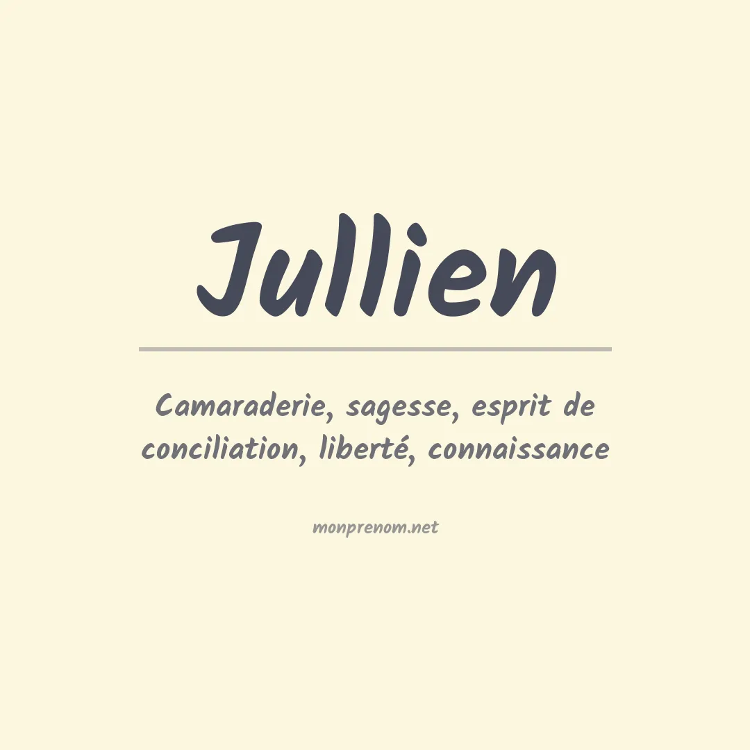Signification du prénom Jullien