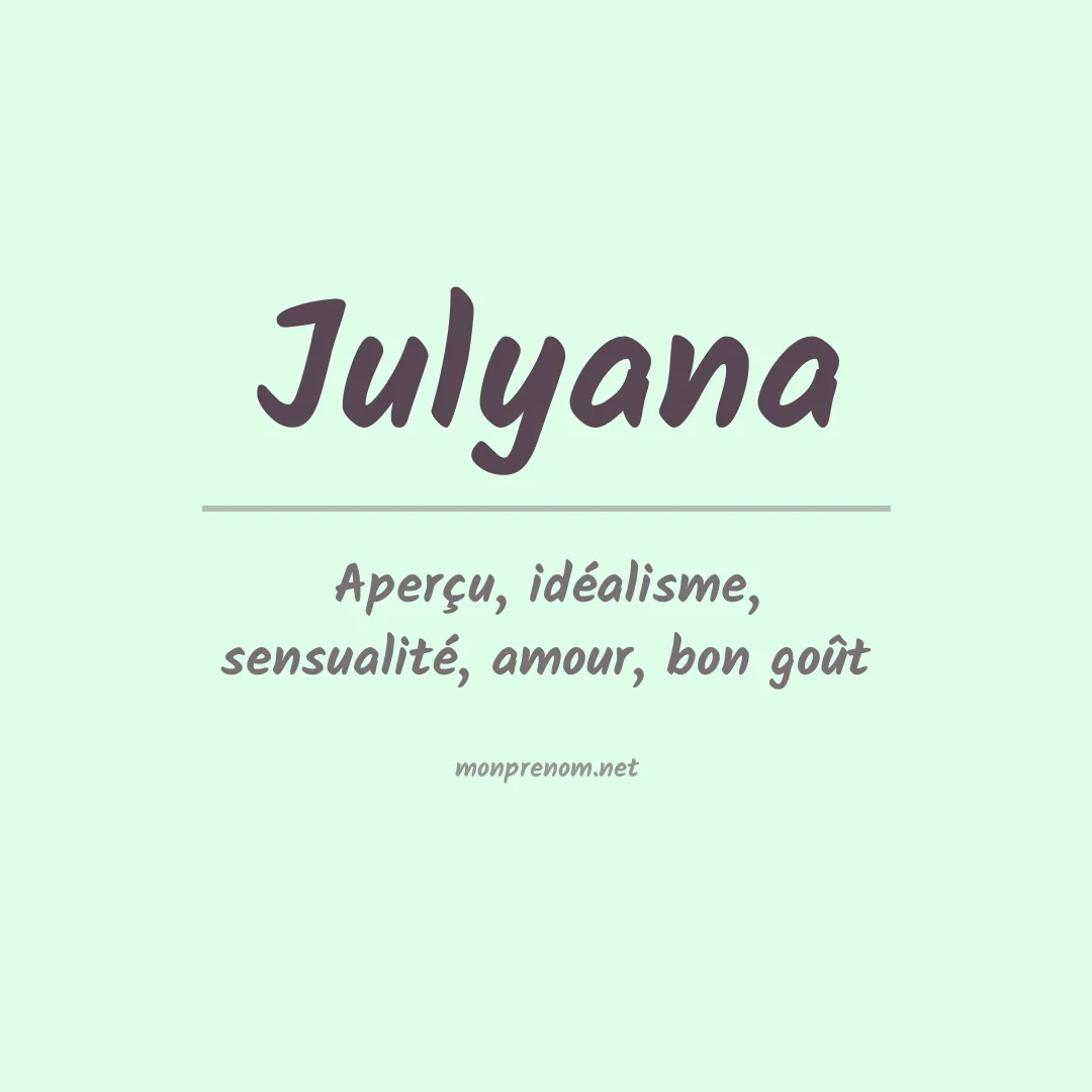 Prénom Julyana