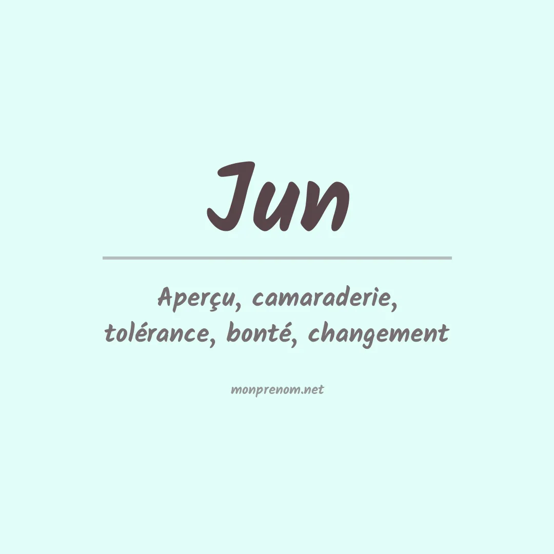 Prénom Jun