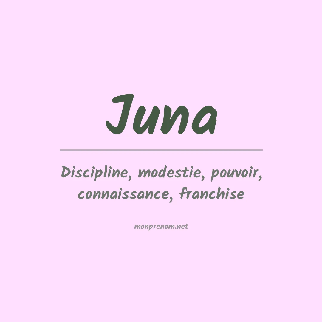 Signification du prénom Juna