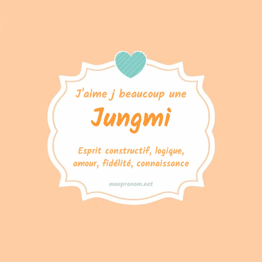J'aime beaucoup Jungmi