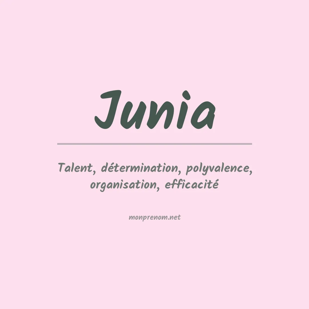 Prénom Junia