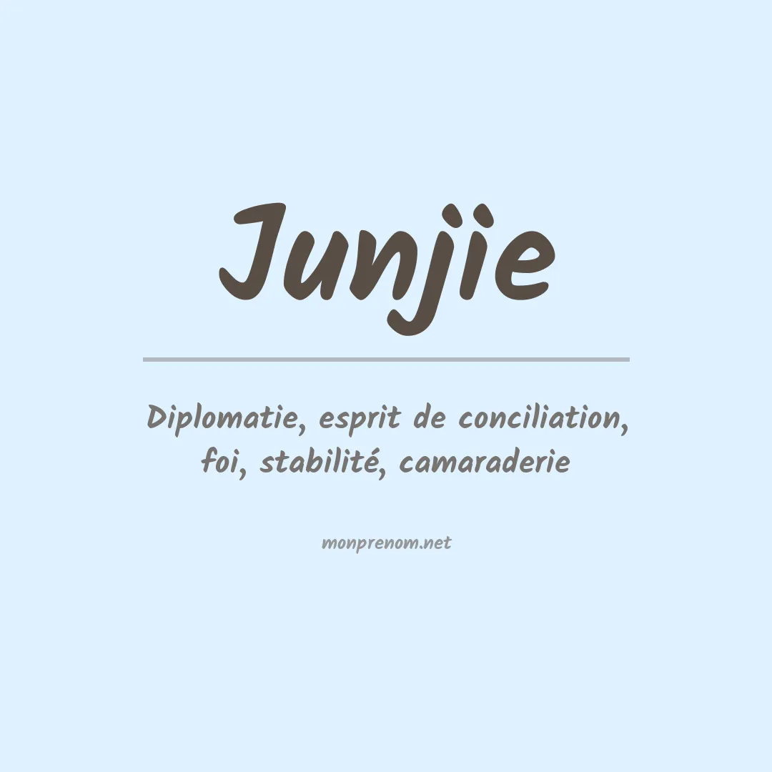 Signification du prénom Junjie