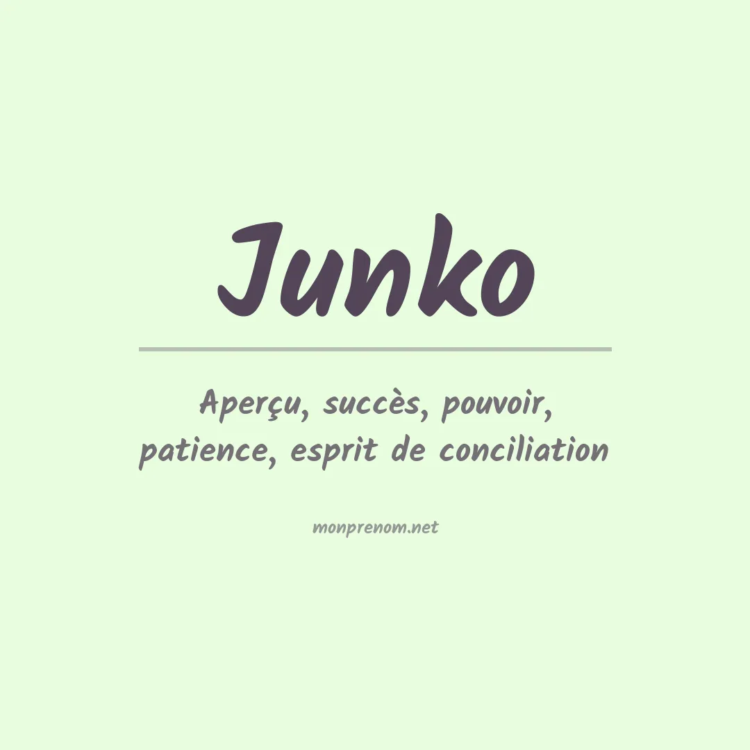 Prénom Junko