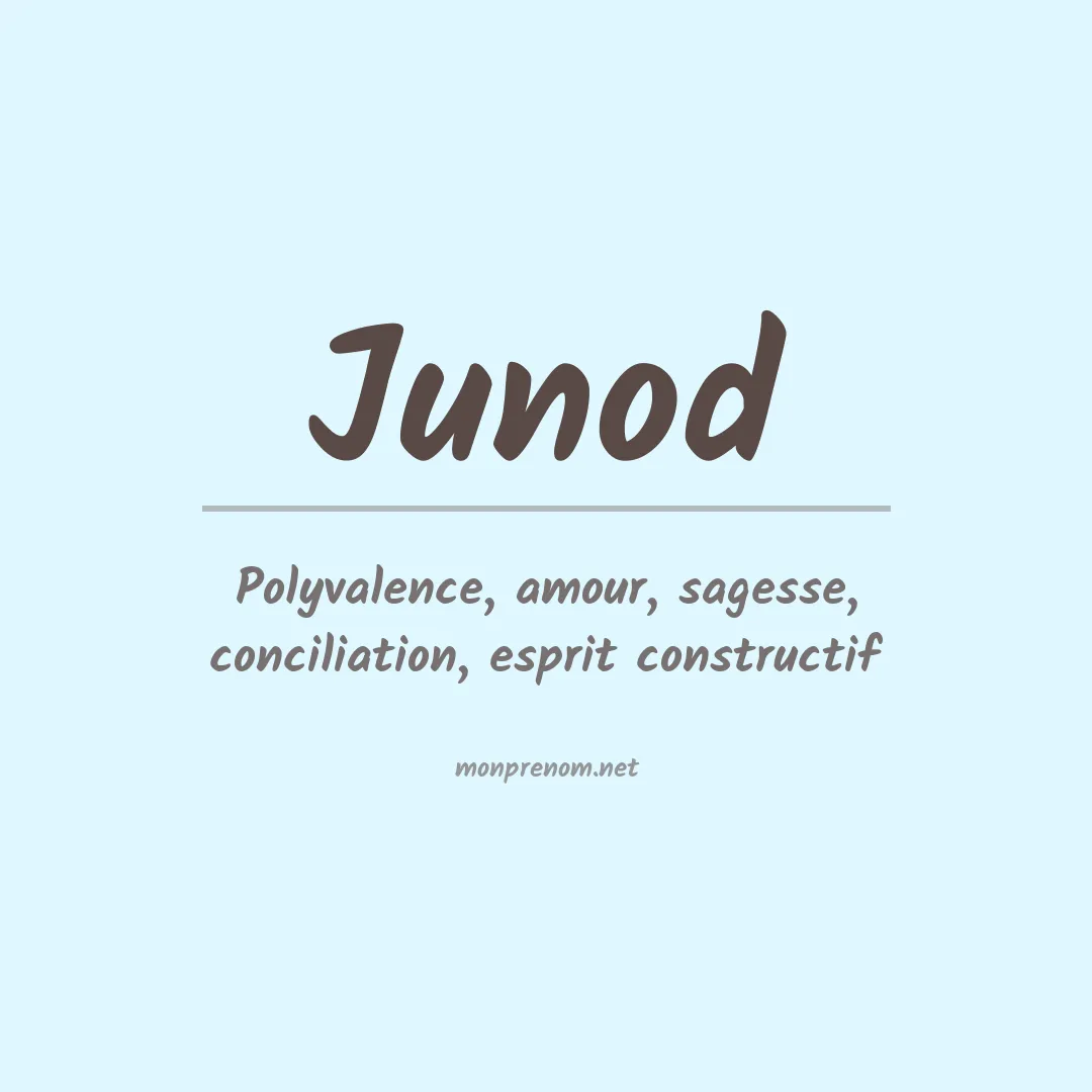 Prénom Junod