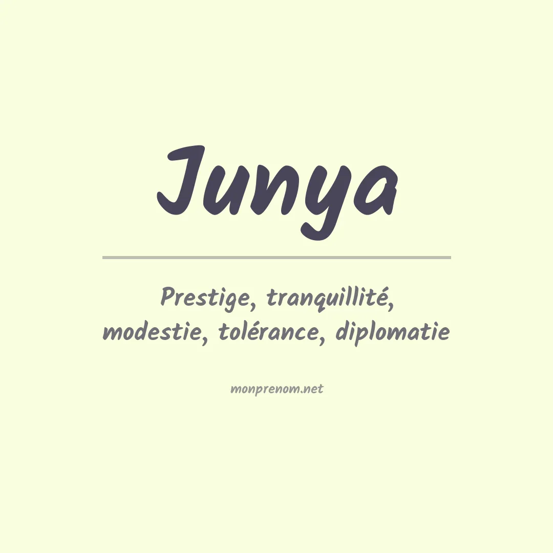 Prénom Junya