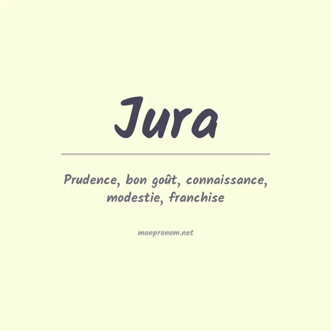 Prénom Jura