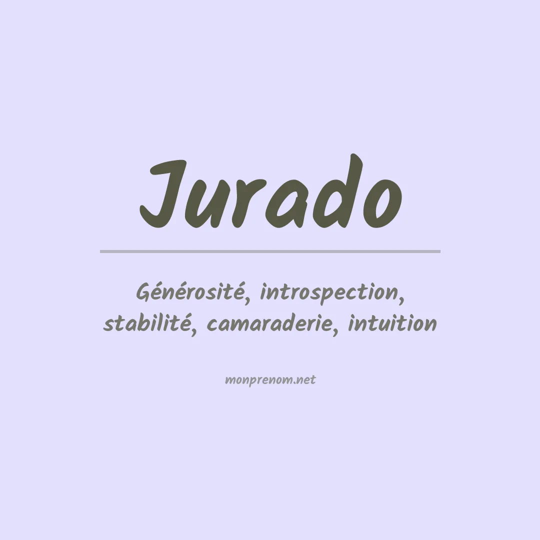 Prénom Jurado