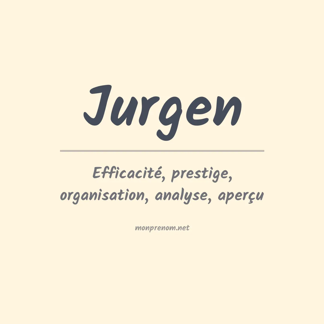 Signification du prénom Jurgen