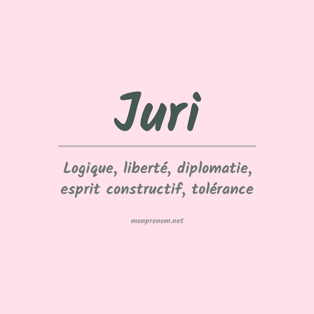 Signification du prénom Juri