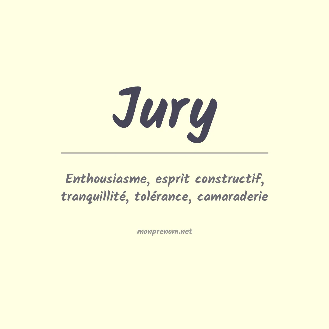 Prénom Jury
