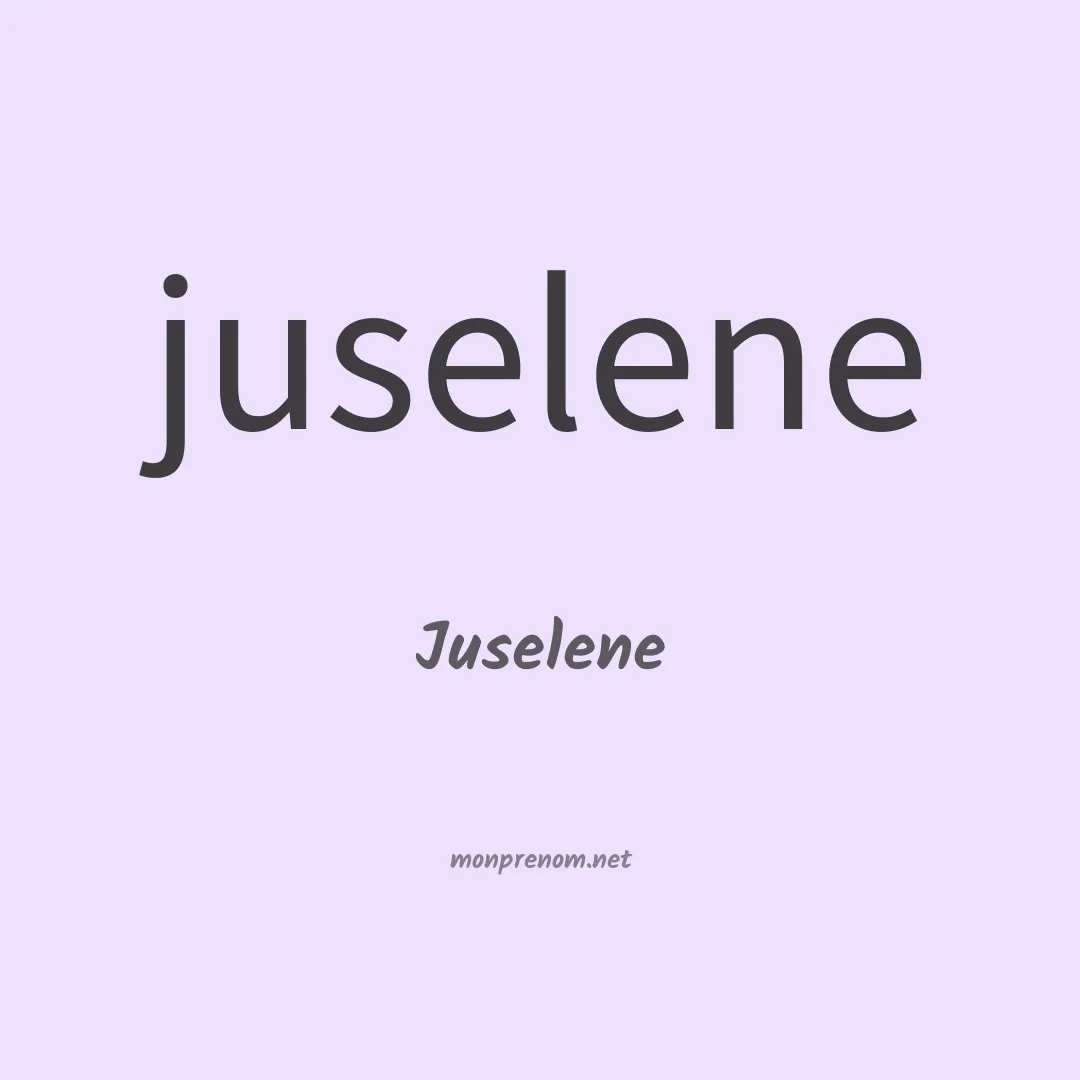 Juselene en chinois