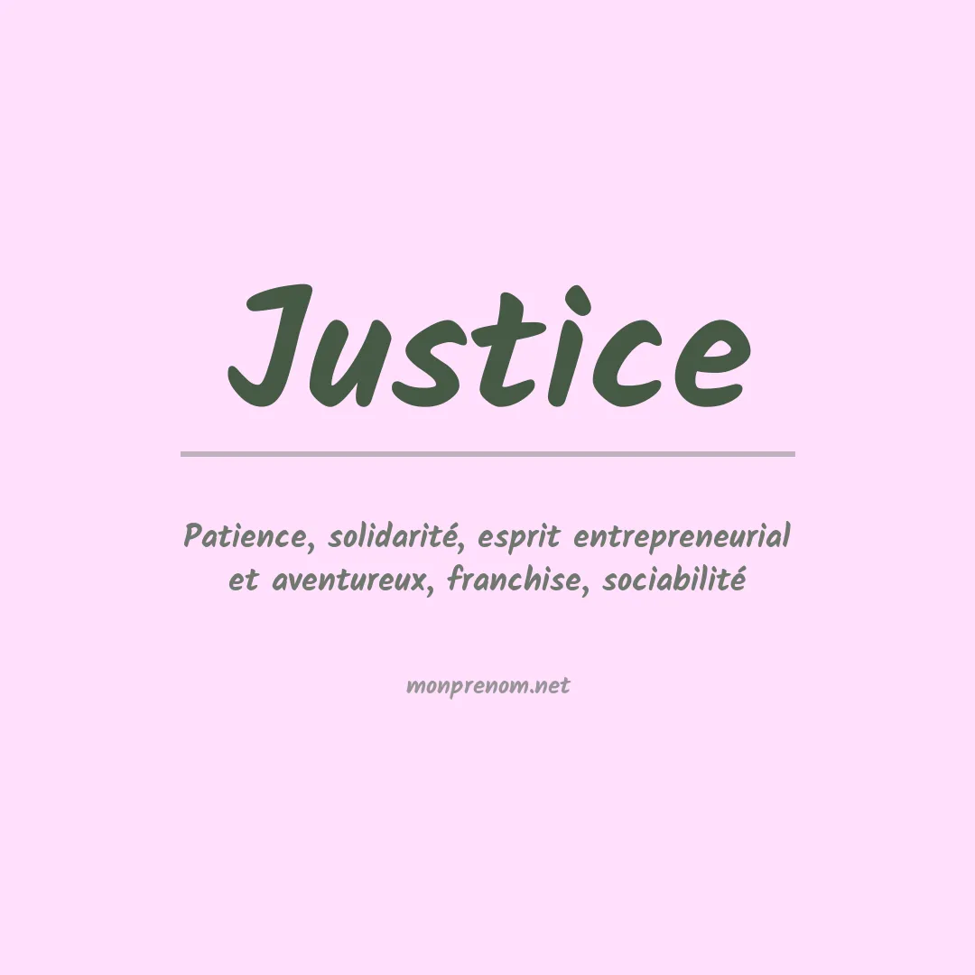 Prénom Justice