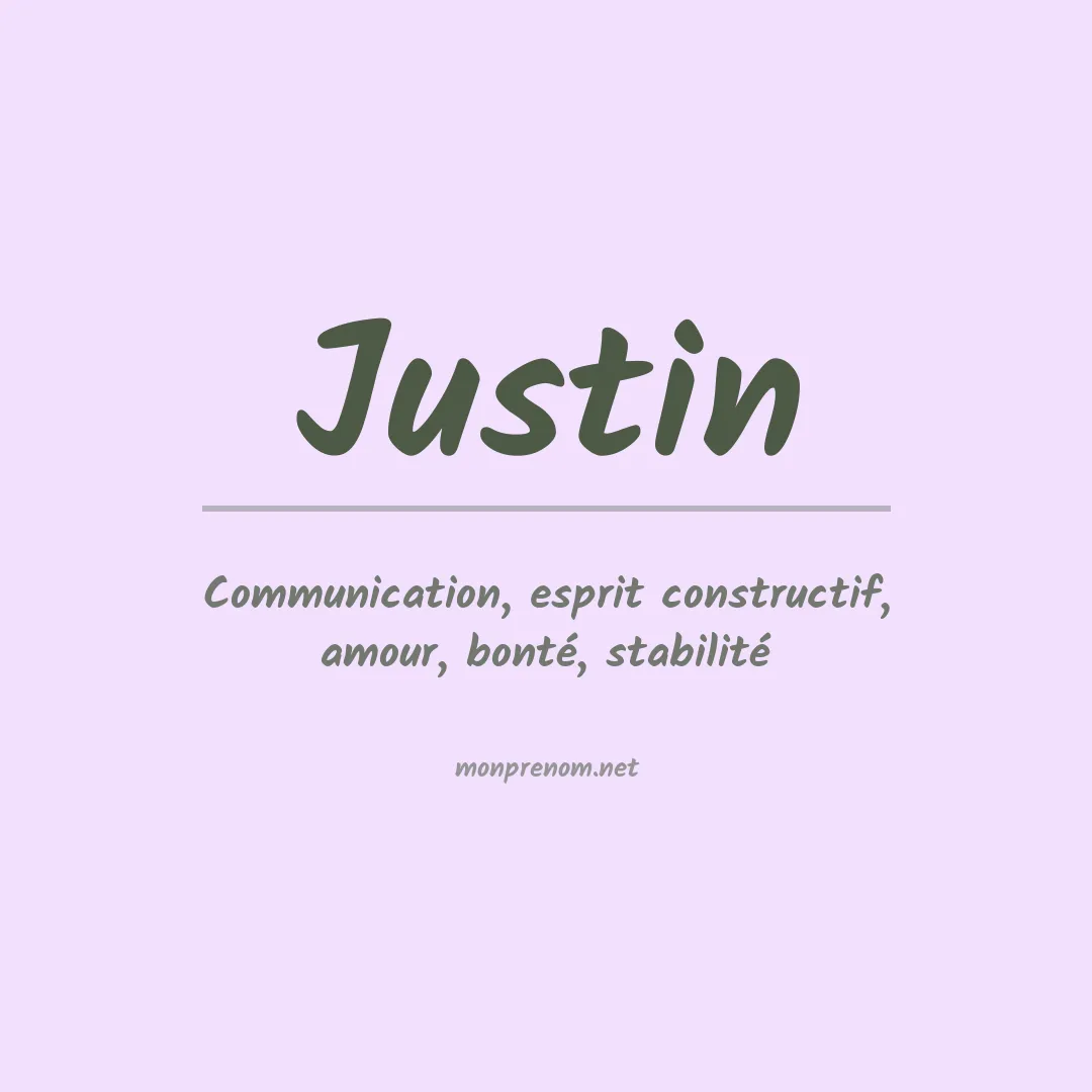 Prénom Justin