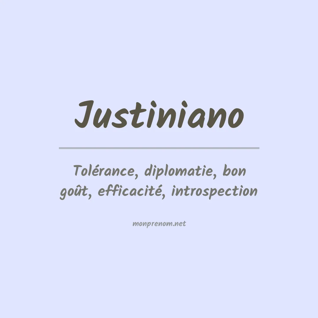 Prénom Justiniano