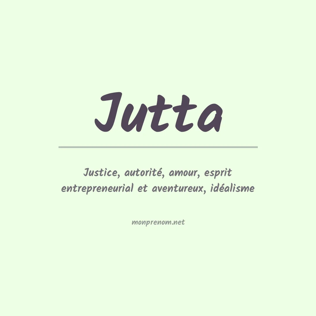 Prénom Jutta