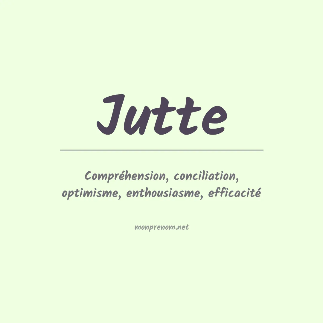 Prénom Jutte