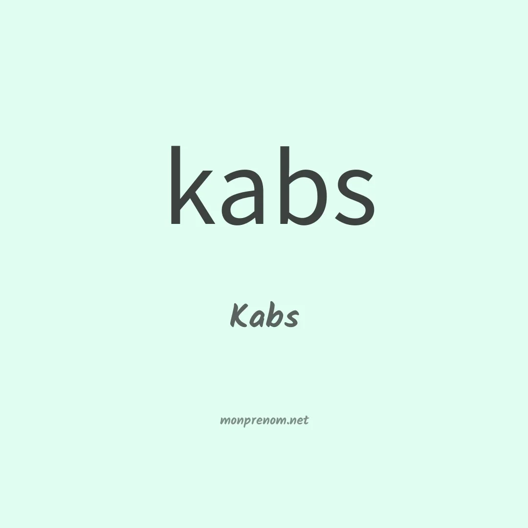 Kabs en chinois