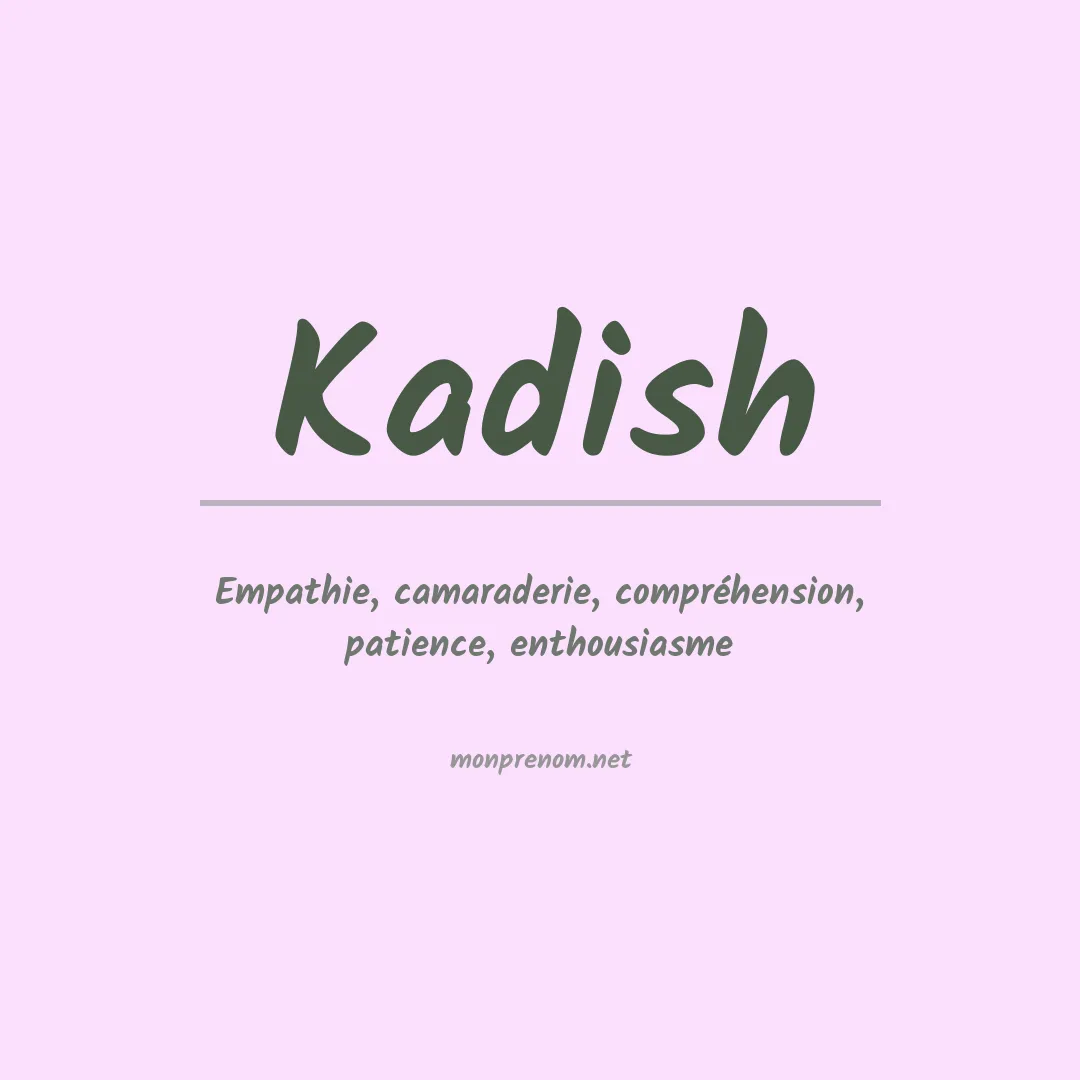 Prénom Kadish