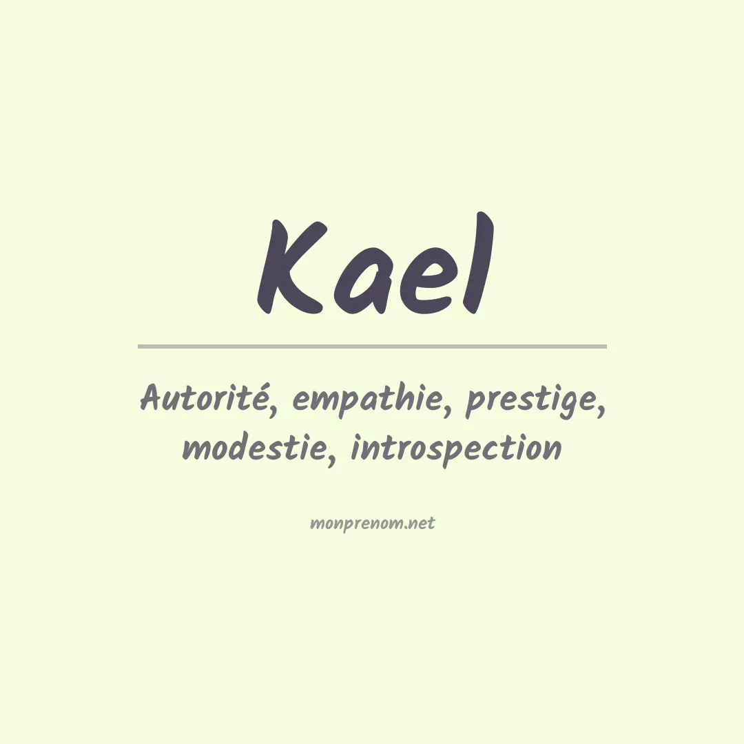 Prénom Kael