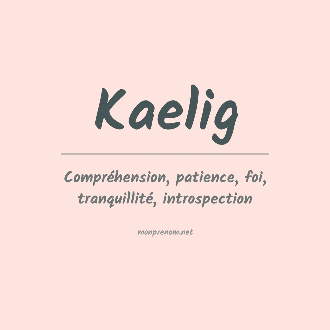Prénom Kaelig