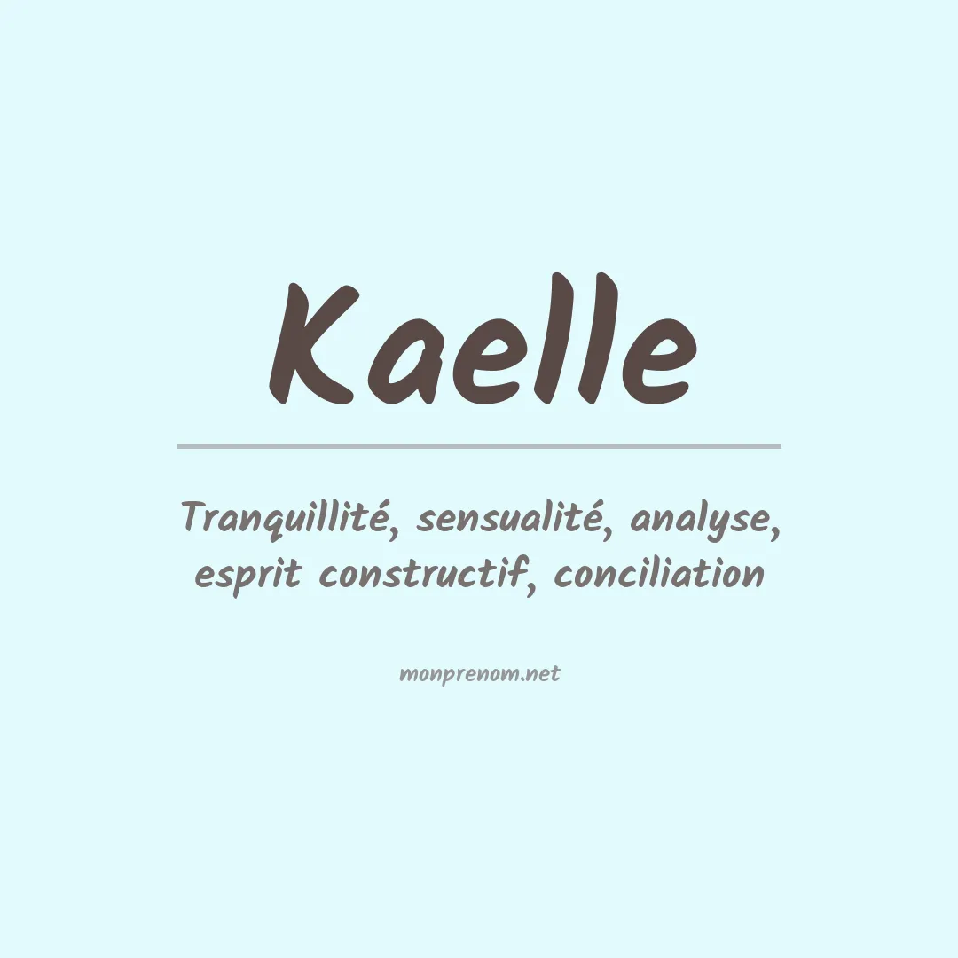 Prénom Kaelle