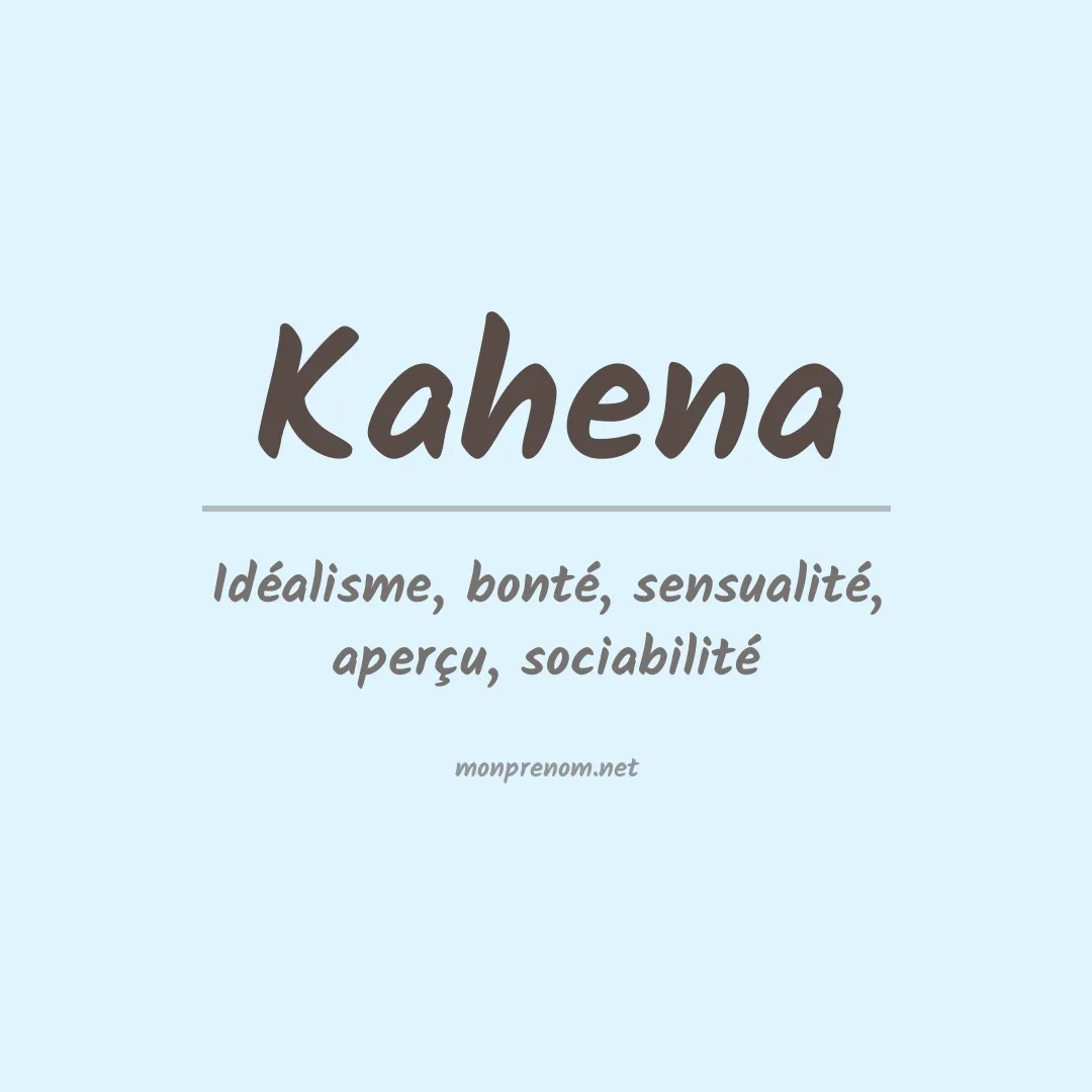 Signification du prénom Kahena