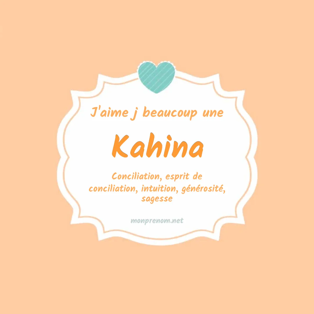 J'aime beaucoup Kahina