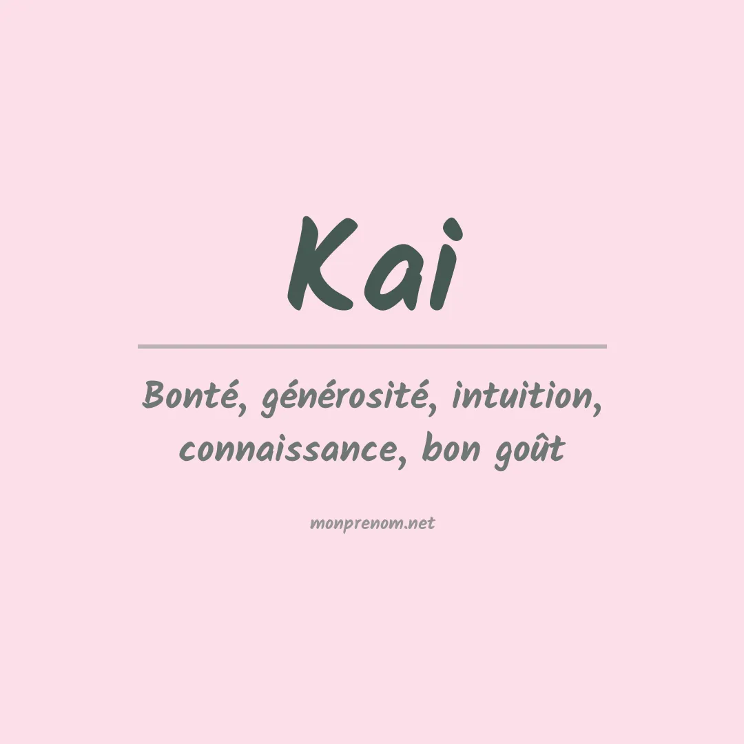 Prénom Kai