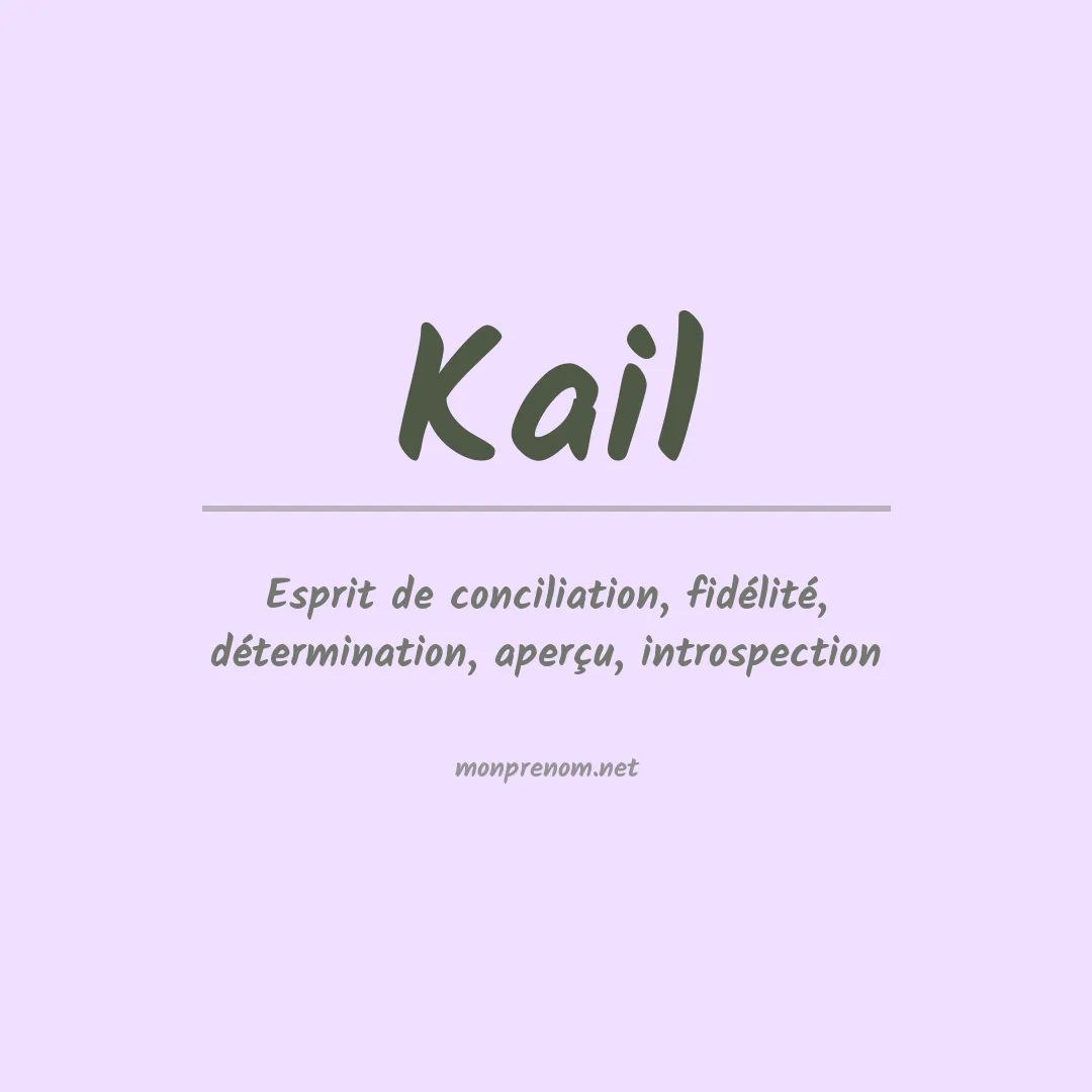Prénom Kail