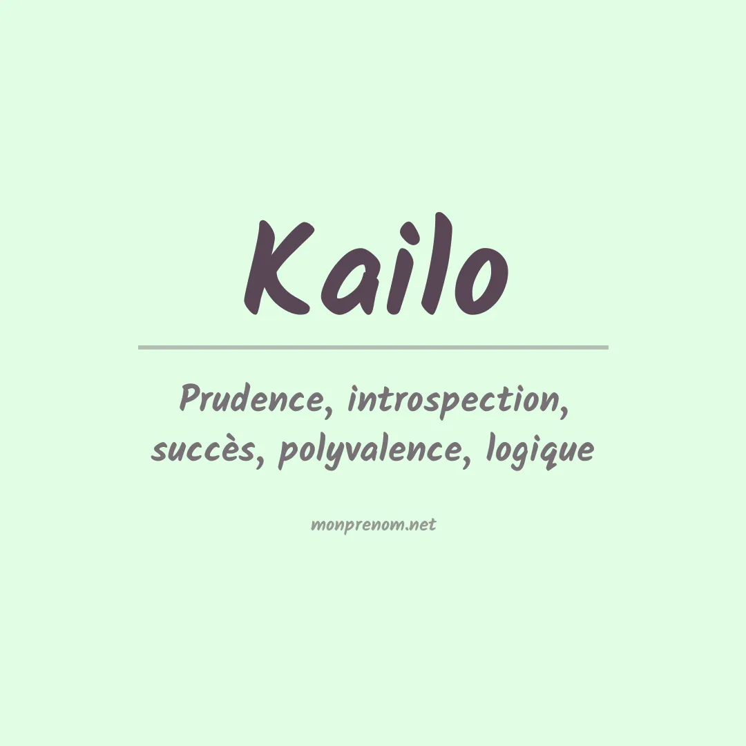 Prénom Kailo