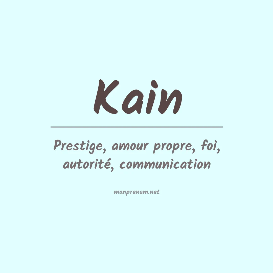 Prénom Kain