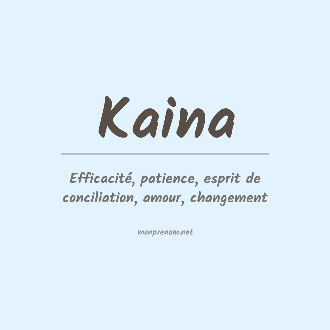 Prénom Kaina