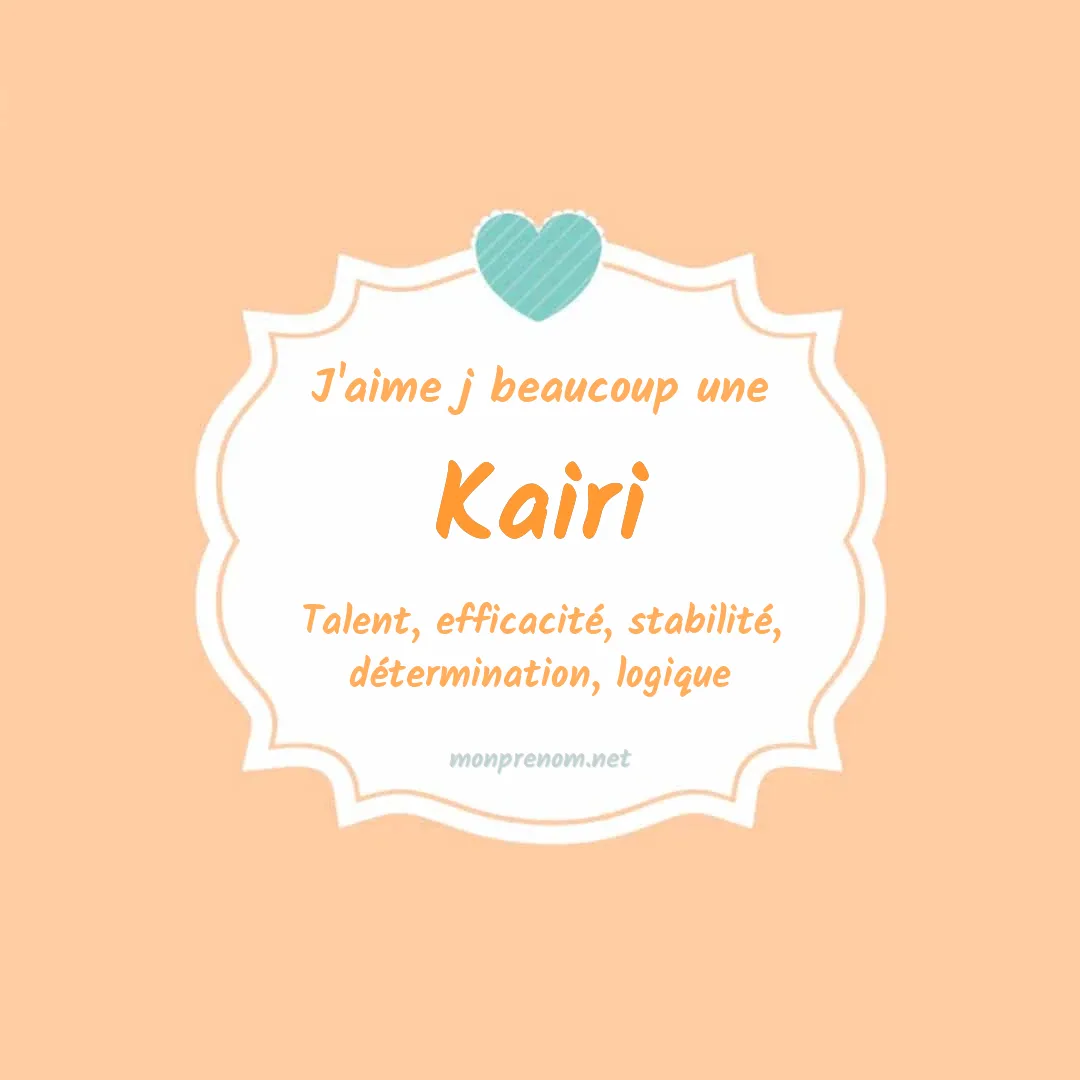 J'aime beaucoup Kairi