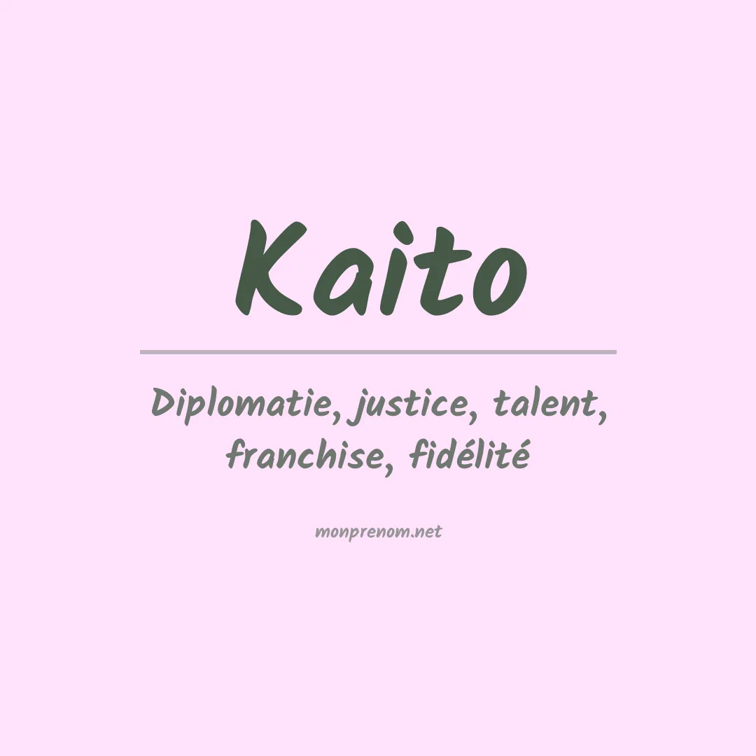 Prénom Kaito