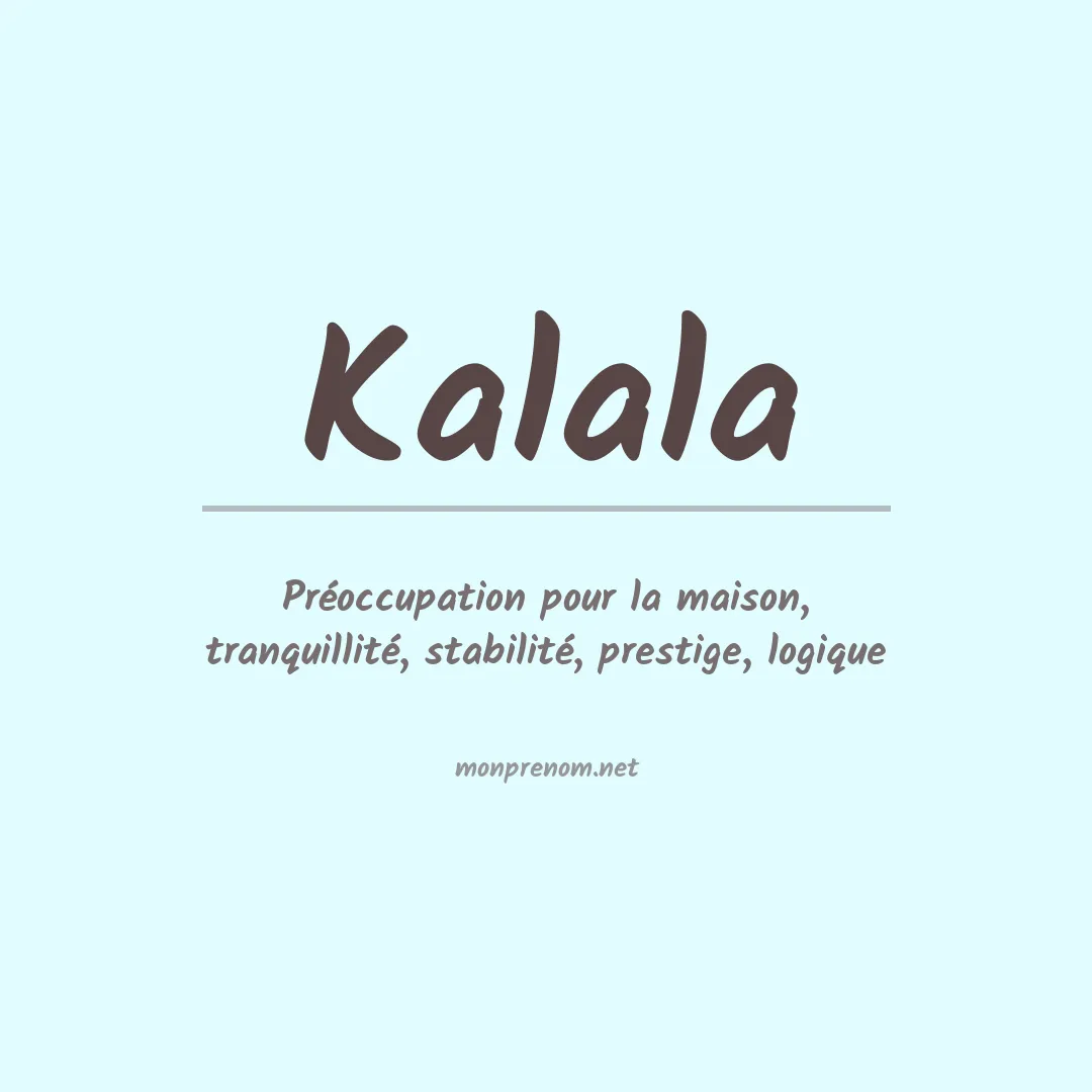 Prénom Kalala
