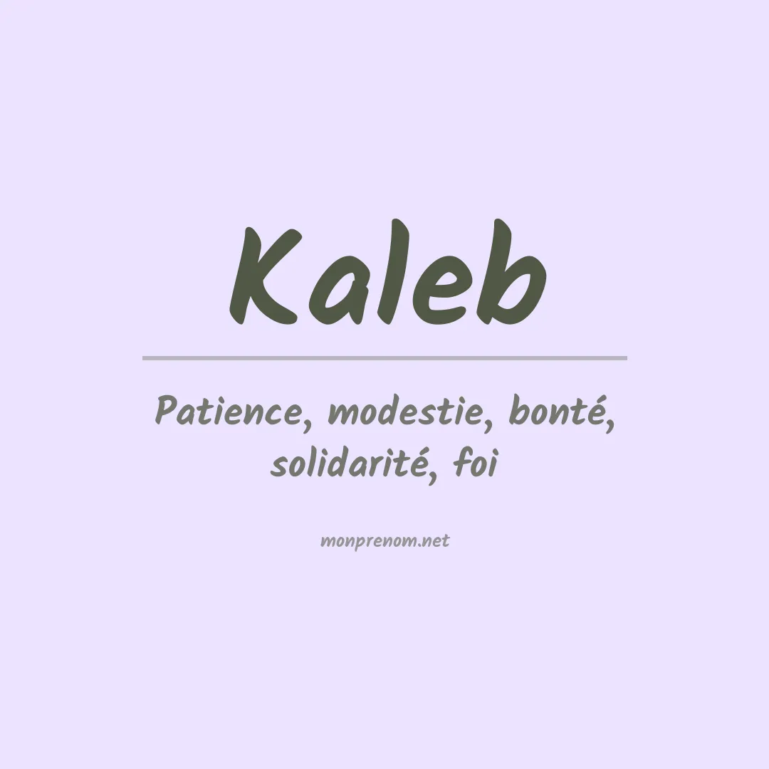 Prénom Kaleb