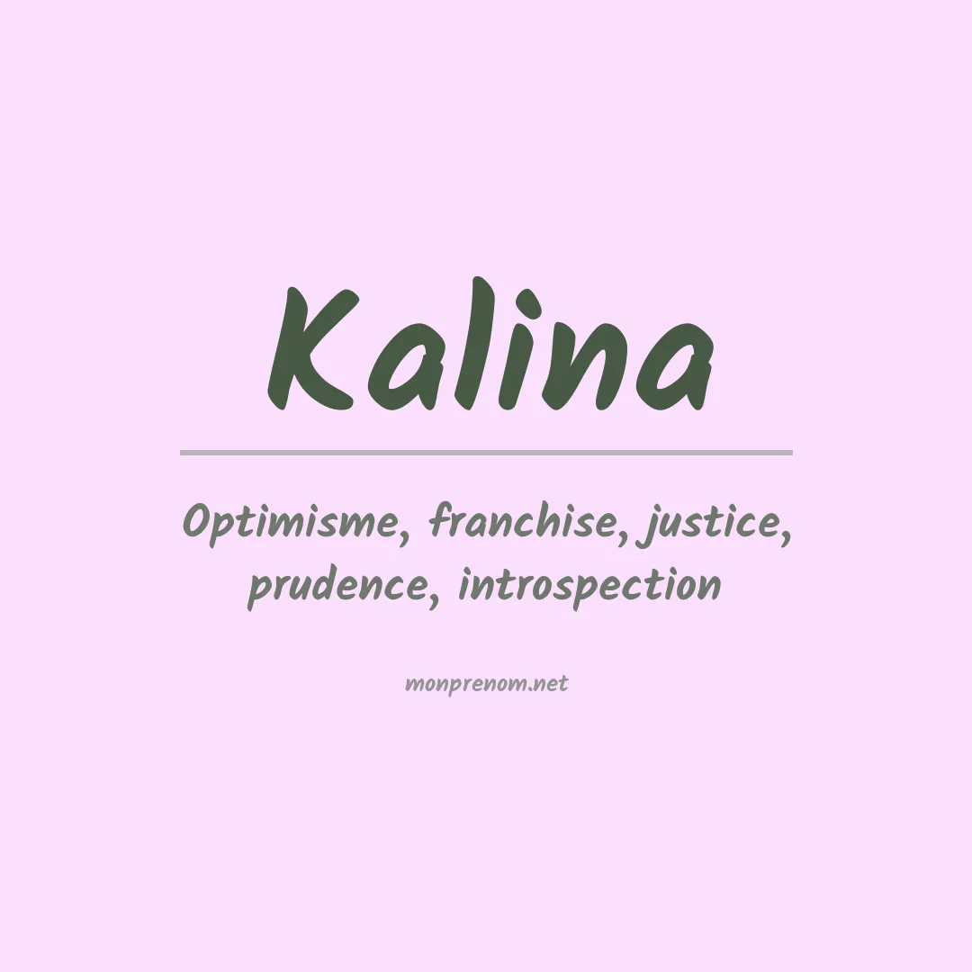 Prénom Kalina