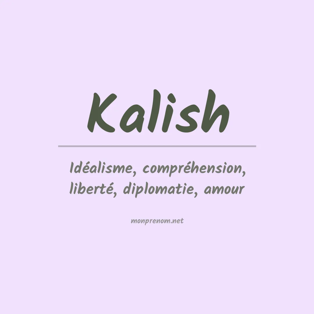 Prénom Kalish