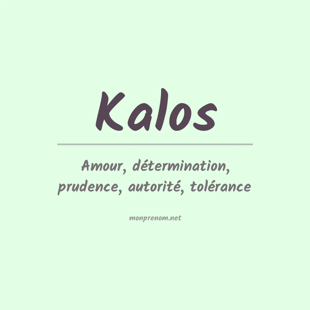 Prénom Kalos