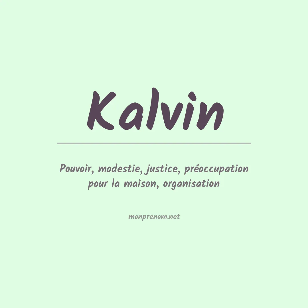 Prénom Kalvin