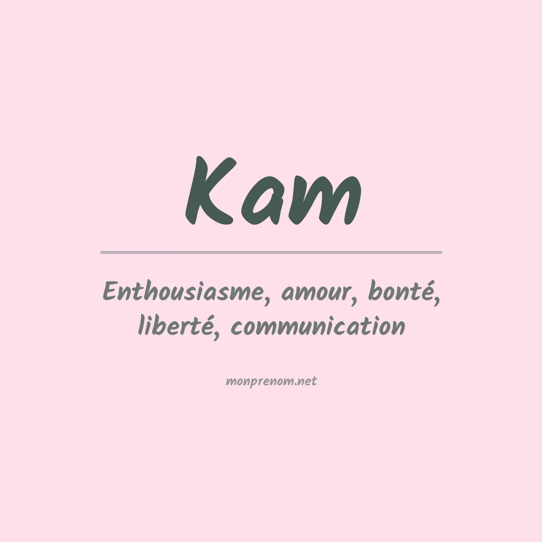 Prénom Kam