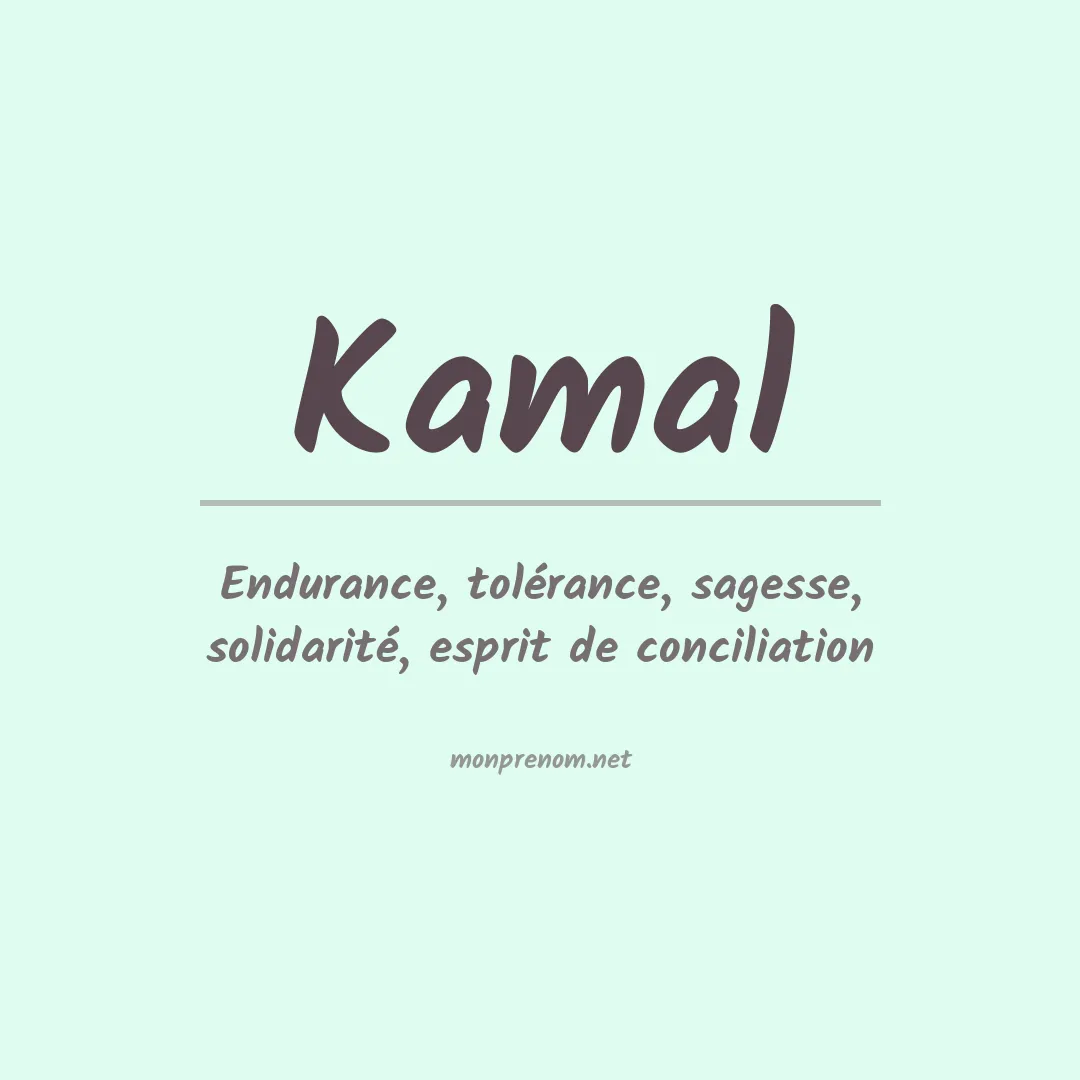 Prénom Kamal