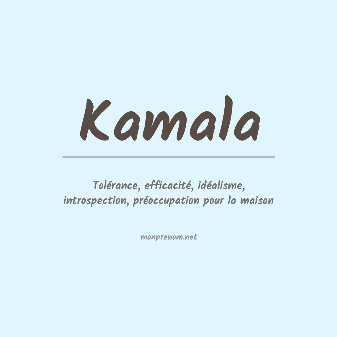 Signification du prénom Kamala
