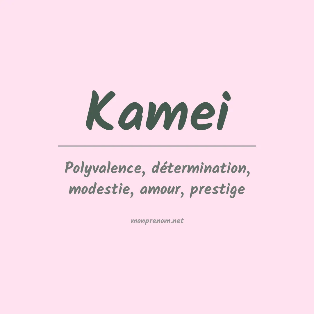 Prénom Kamei