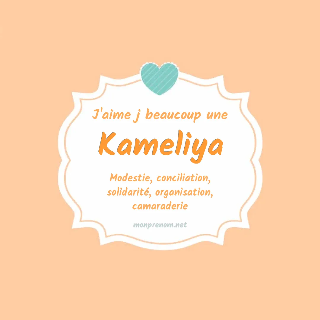J'aime beaucoup Kameliya