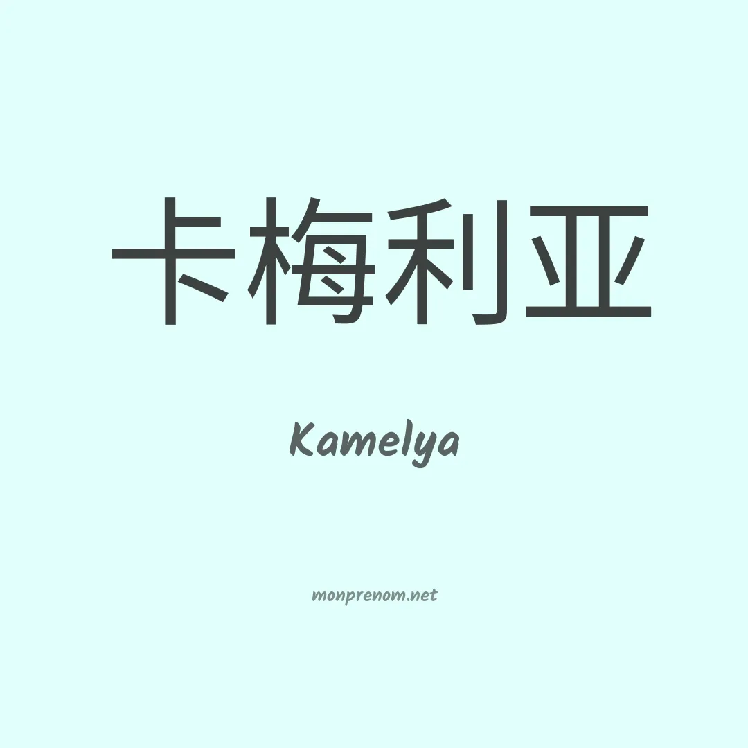 Kamelya en chinois