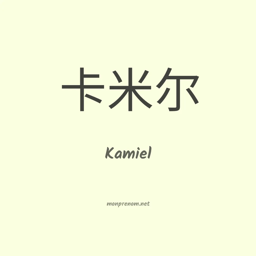 Kamiel en chinois