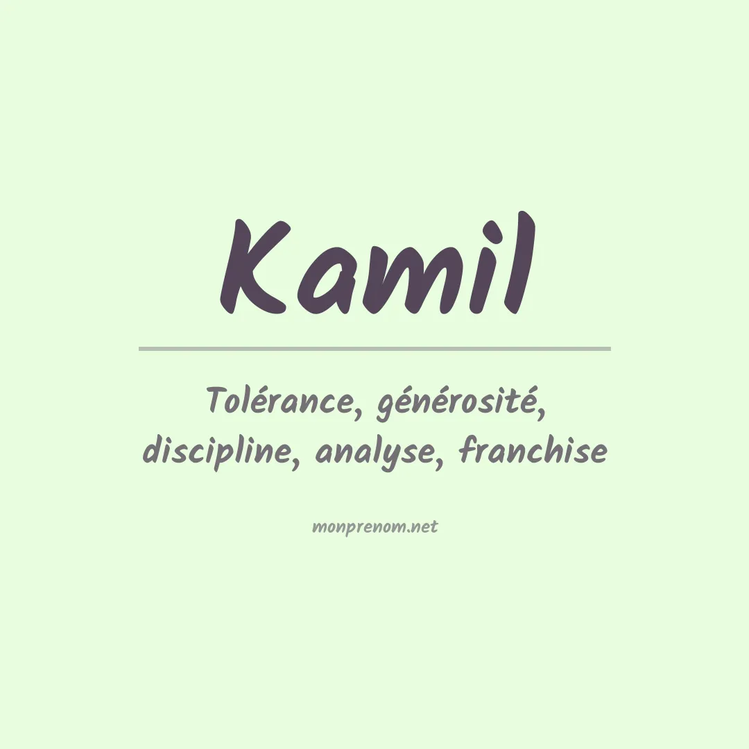 Prénom Kamil