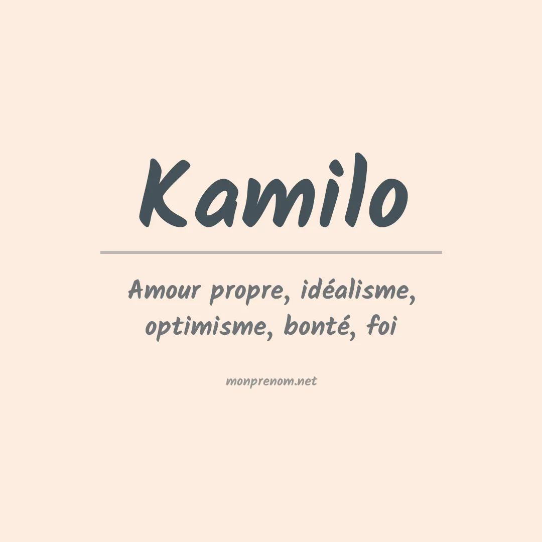 Prénom Kamilo